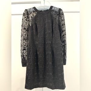 Never worn, lined black lace Club Monaco dress